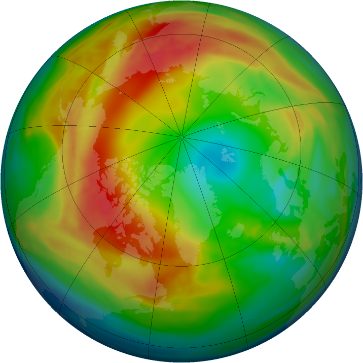 Arctic ozone map for 04 February 2008